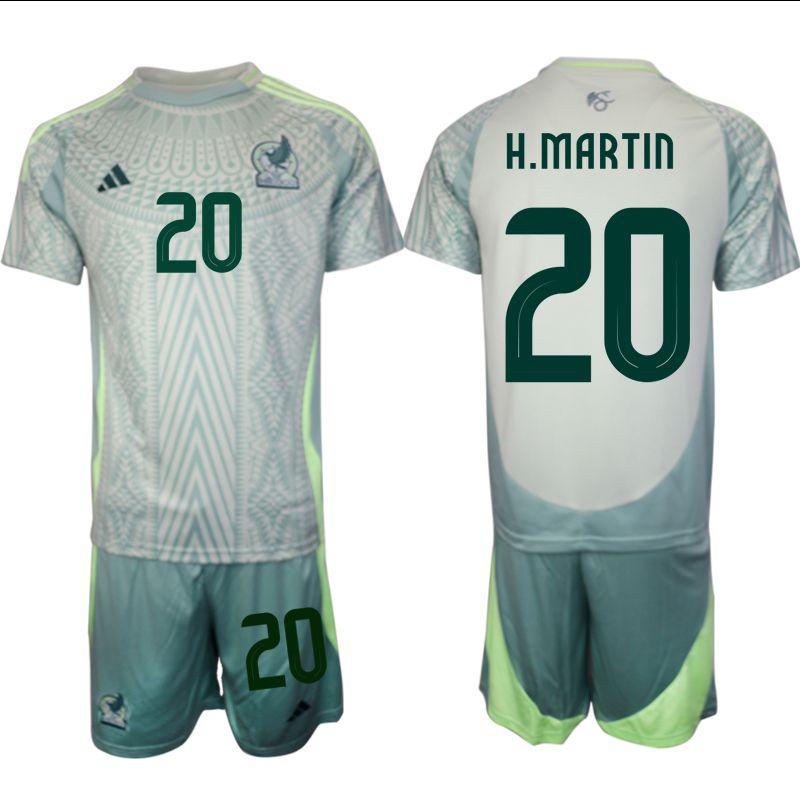 Men 2024-2025 Season Mexico away green #20 Soccer Jersey->->Soccer Country Jersey